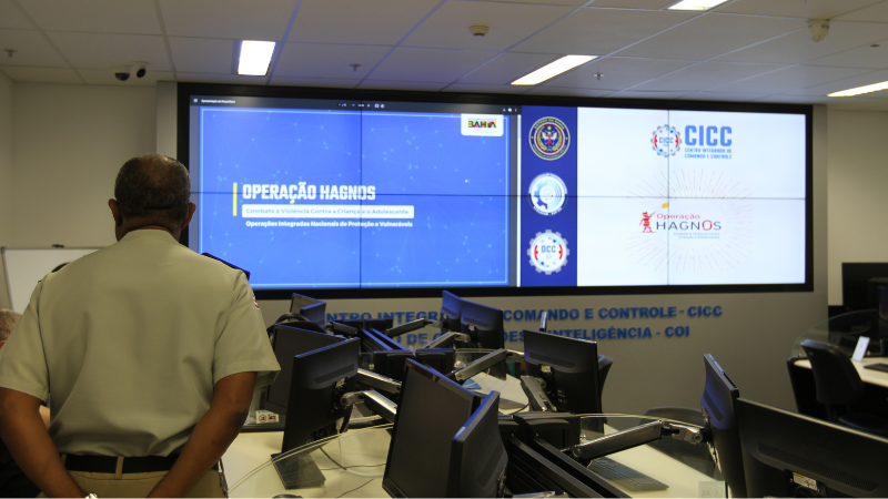 Centro Integrado de Comunicação e Controle é ativado no dia D da Operação Hagnos