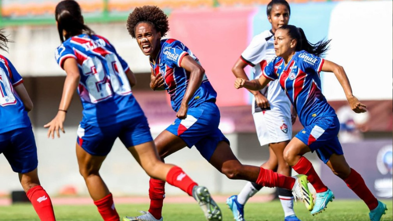 Bahia domina o Vitória e conquista o quinto título consecutivo do Baianão Feminino