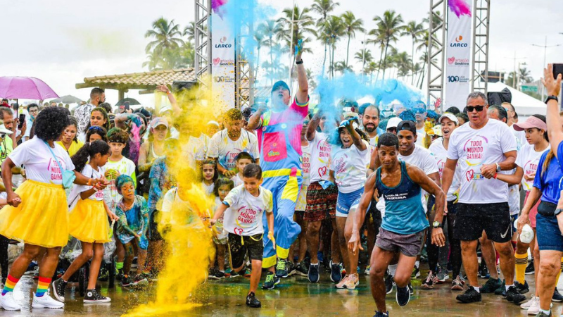 Corrida Colorida do Martagão une saúde e solidariedade