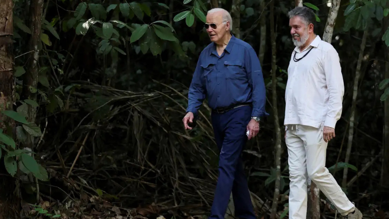 Estados Unidos reforçam compromisso com conservação na Amazônia durante visita de Biden