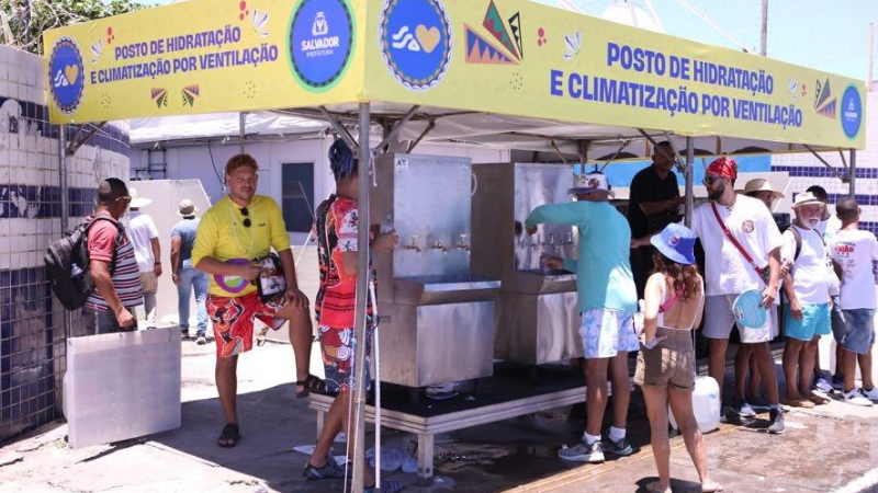 Salvador reforça cuidados para lidar com altas temperaturas em eventos populares