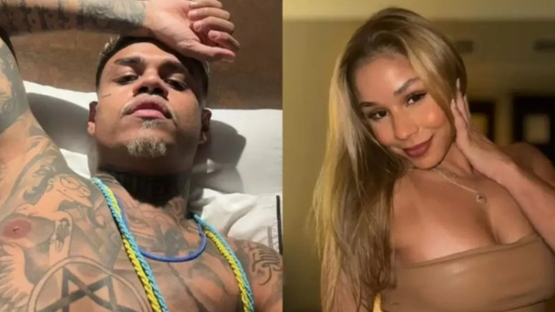 MC Cabelinho nega romance com Flávia Saraiva durante o Prêmio Multishow