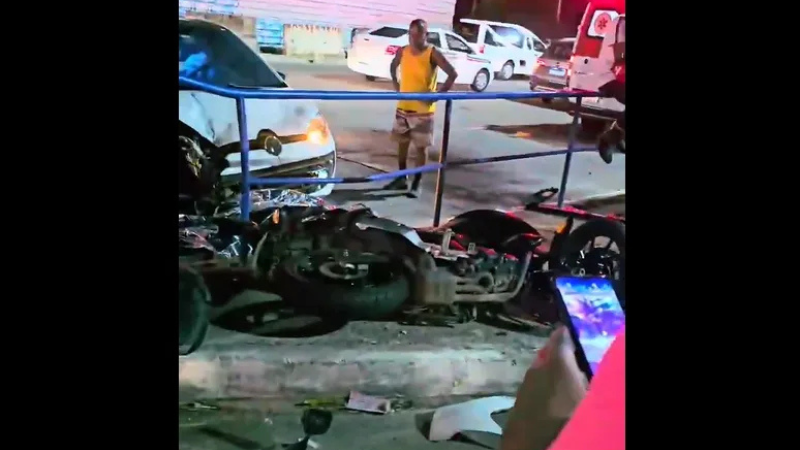 Acidente entre carro e moto resulta em morte na Avenida Bonocô