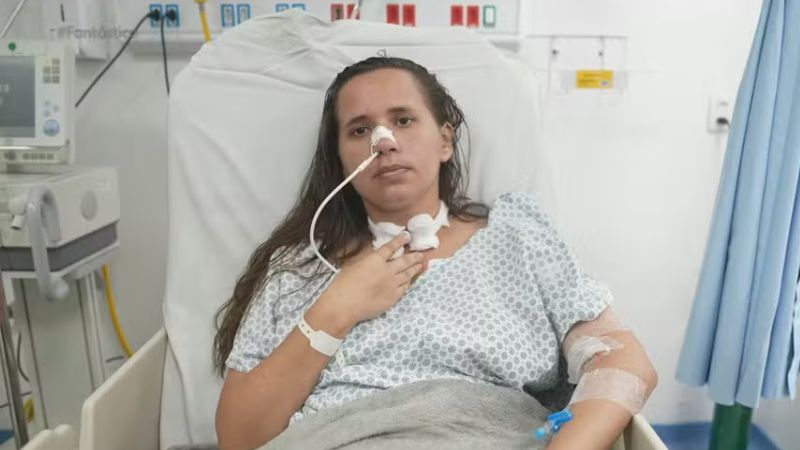 Baleada na cabeça pela PRF fala pela primeira vez após um mês entubada: ‘voltei por um milagre’