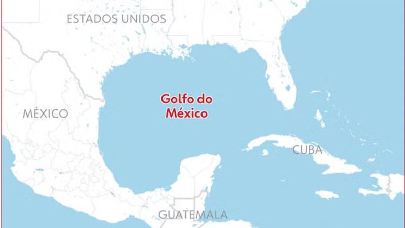 Google Maps nos EUA vai renomear o Golfo do México para ‘Golfo da América’