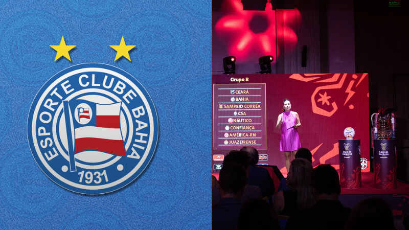 Bahia no Grupo B da Copa do Nordeste 2025; veja os adversários do Esquadrão