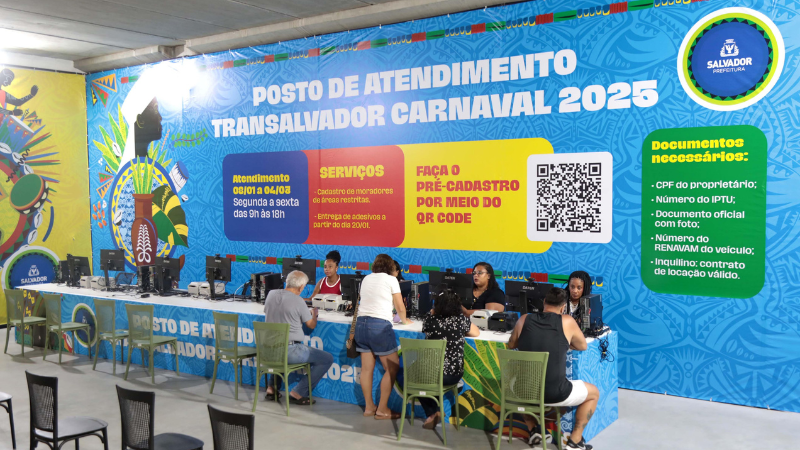 Carnaval 2025: Transalvador inaugura posto de atendimento no Shopping Barra nesta segunda (20)