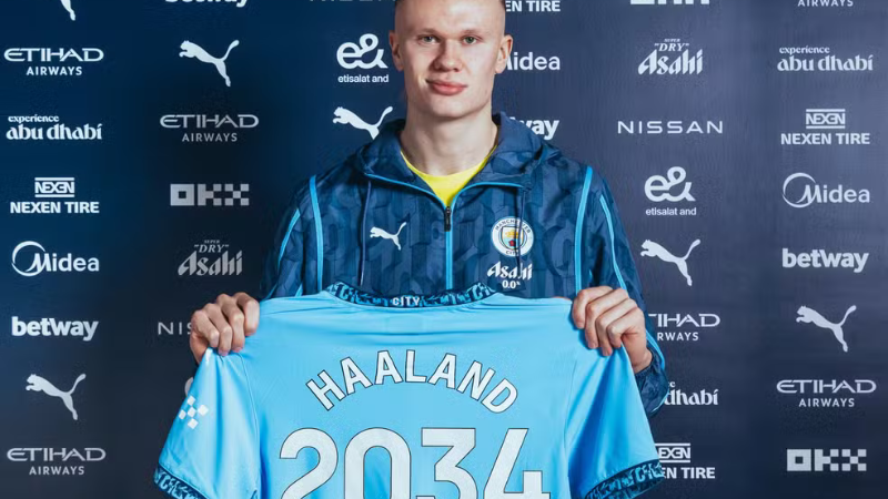 Haaland prorroga contrato com o Manchester City por mais 10 anos