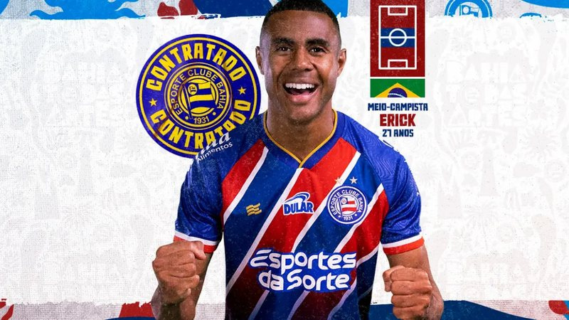 Esquadrão confirma Erick como reforço para 2025