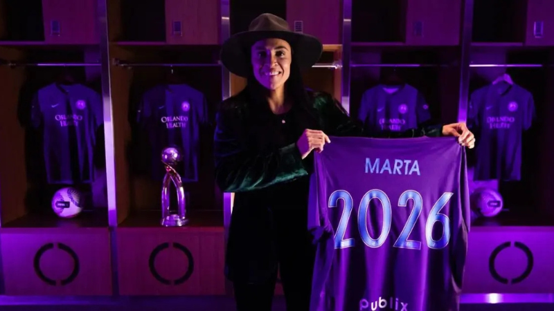 Marta renova com Orlando Pride até 2026 após temporada histórica