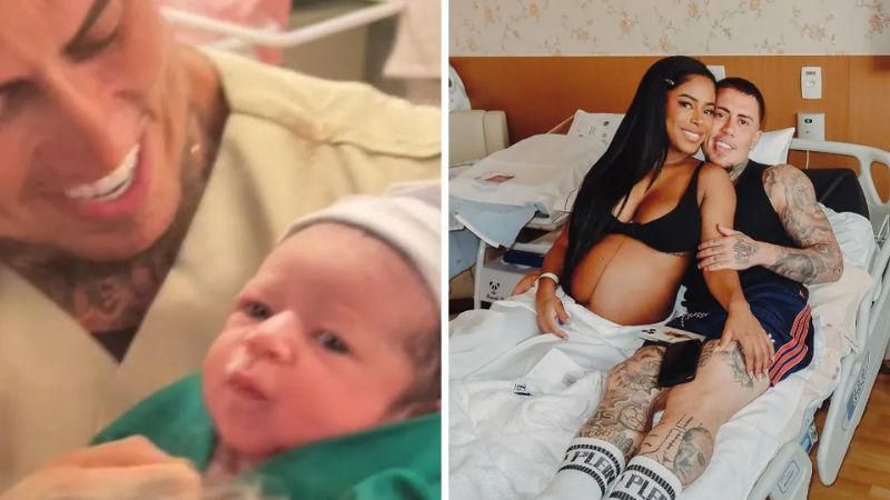 O primeiro filho do cantor MC Daniel e da influenciadora Lorena Maria nasceu na madrugada desta terça-feira, 18 de fevereiro.