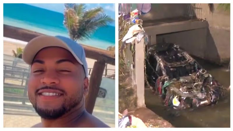 Jovem desaparece em enxurrada durante temporal em SP; carro é encontrado destruído em córrego