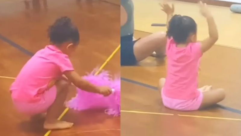 Lore Improta encanta web com 1ª aula de dança de Liz: “Minha professora sendo professora da minha neném”