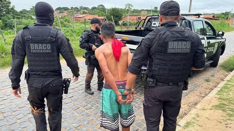 Operação da Polícia Civil do Piauí prendeu suspeitos de duplo homicídio e tráfico de drogas