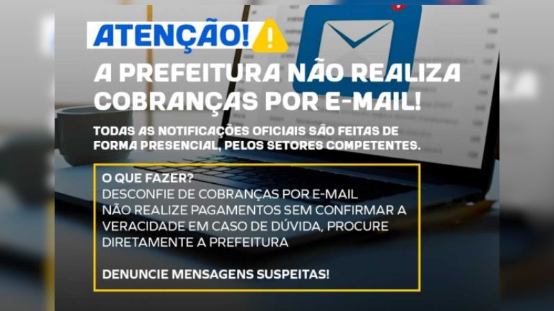 Prefeitura de Senhor do Bonfim alerta sobre golpe de cobranças falsas