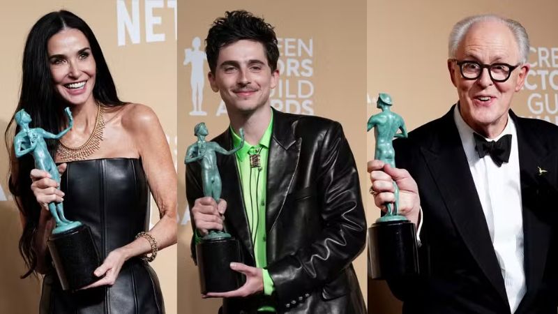 Demi Moore leva prêmio no SAG e se firma como favorita ao Oscar; confira os vencedores