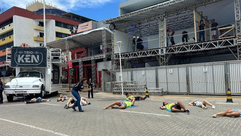 Órgãos Estaduais e Municipais realizam simulação de acidente com trio elétrico na barra