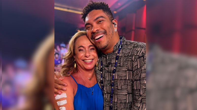 Cissa Guimarães e Denny Denan vivem romance intenso no verão de Salvador