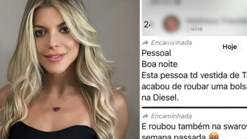 Mulher é registrada furtando itens de luxo em loja do Salvador Shopping