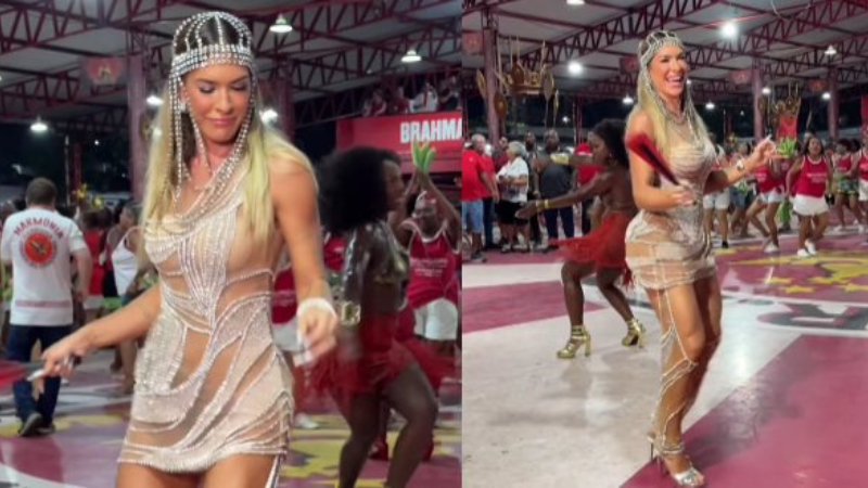 Lore Improta brilha no ensaio da Unidos do Viradouro mo Rio de Janeiro