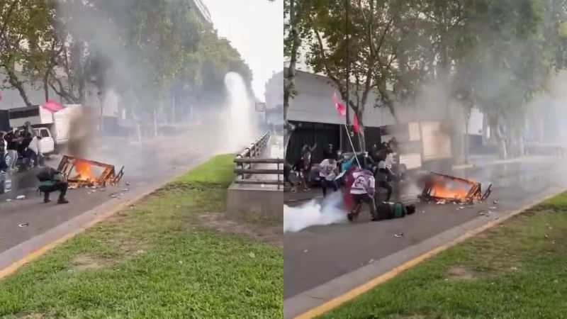 Fotógrafo é gravemente ferido durante protesto contra Milei na Argentina