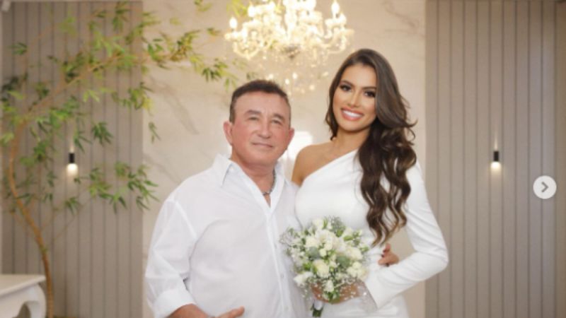 Amado Batista oficializa união com Calita Franciele em cerimônia no Mato Grosso do Sul
