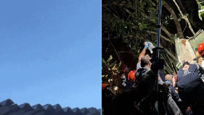 Vídeo mostra avião rodopiando antes de queda em aldeia indígena no litoral de SP