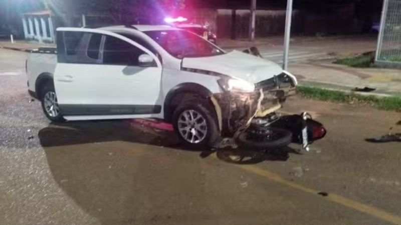 Adolescente de 16 anos morre em colisão entre moto e carro em Rondonópolis, MT