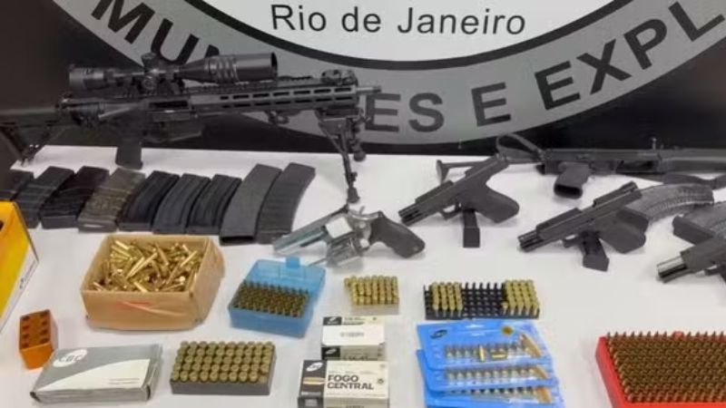 Colecionador é preso no RJ por revender armas e munição a facções criminosas