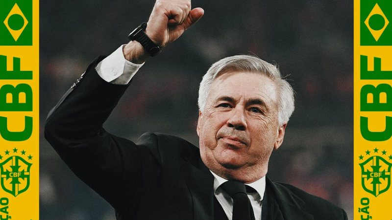 CBF anuncia dia e horário da primeira convocação de Ancelotti pela Seleção Brasileira; confira