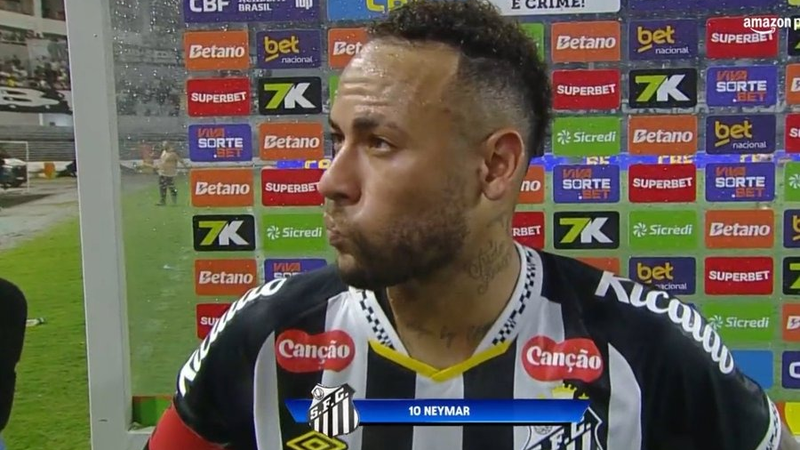 Neymar não garante renovação com o Santos após eliminação na Copa do Brasil; assista