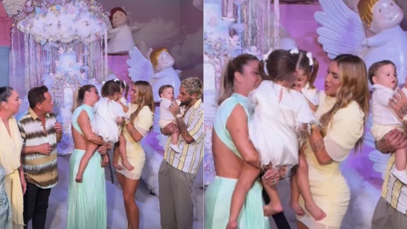 filhas de Virginia Fonseca e Zé Felipe protagonizam cena fofa em festa de aniversário; assista