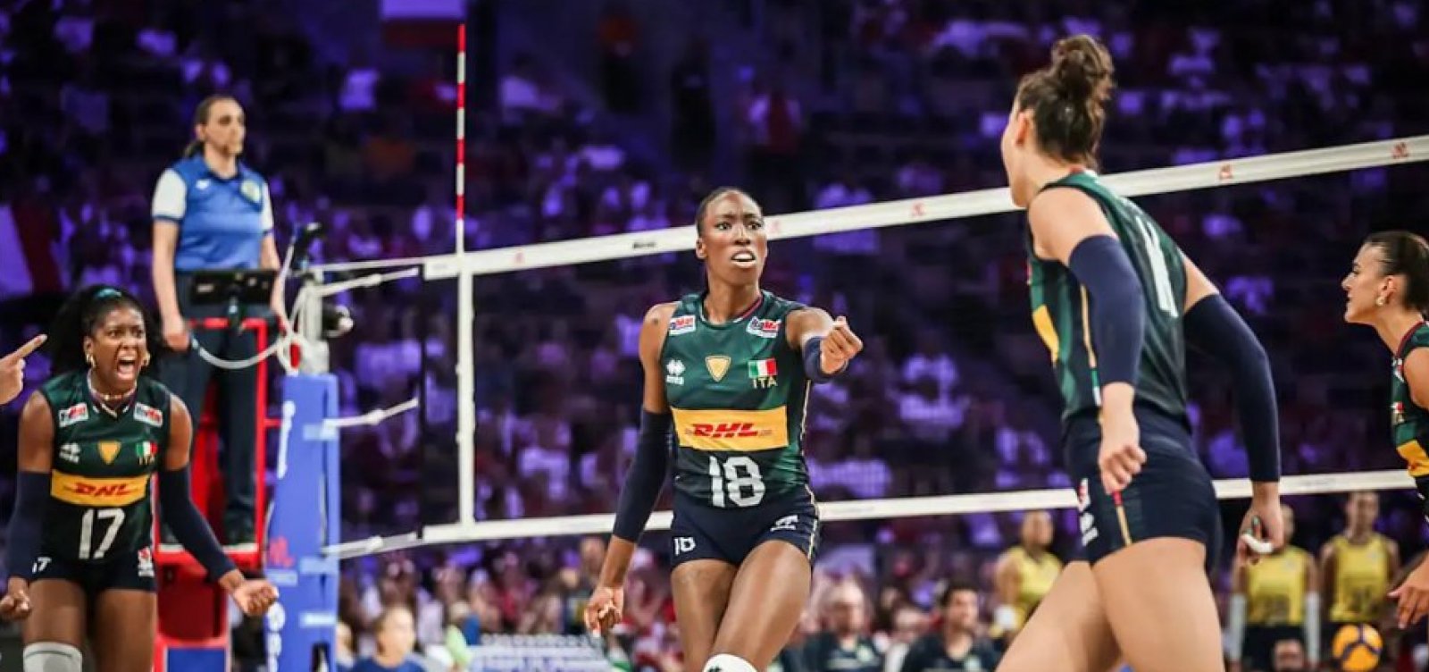 Virada dramática: Itália supera o Brasil e conquista o bicampeonato da Liga das Nações de vôlei feminino