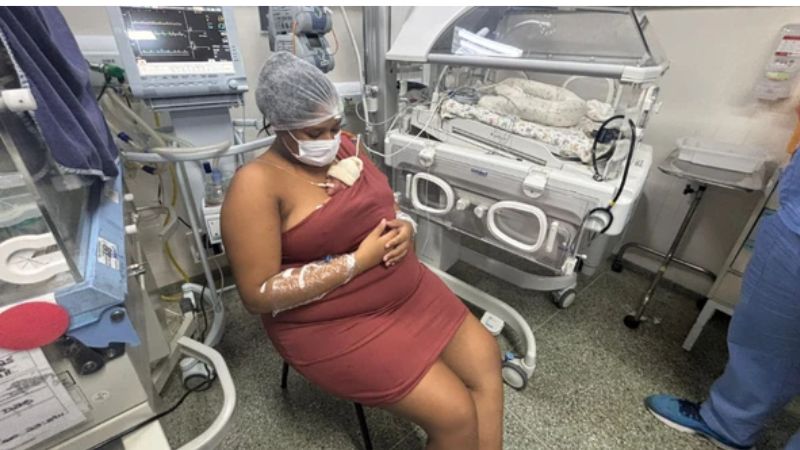 Parto raro em Salvador: jovem de 23 anos dá à luz quadrigêmeos e mobiliza campanha de solidariedade