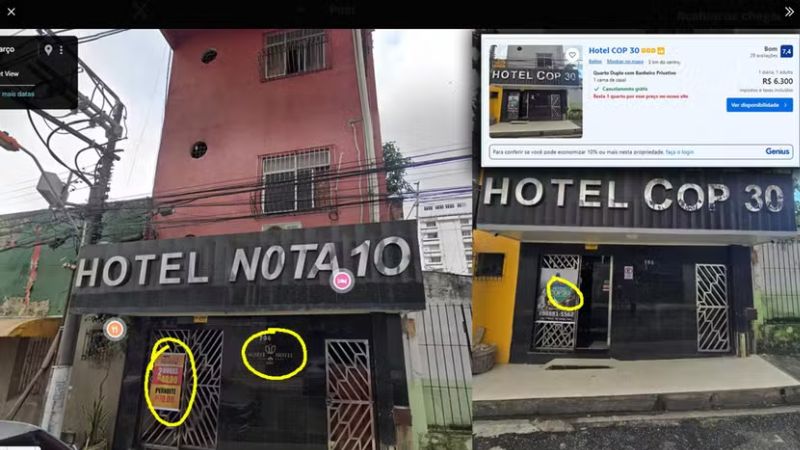 De motel a hotel de luxo? Estabelecimento que cobrava R$ 70 vira símbolo da crise da COP30 com diárias de até R$ 7 mil