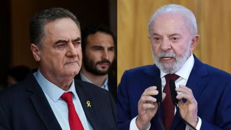 Relação entre Brasil e Israel se agrava após declarações de ministro israelense contra Lula