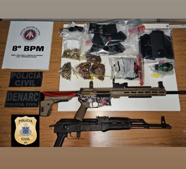 Confronto em Arraial d’Ajuda deixa dois mortos e resulta em apreensão de fuzis e drogas