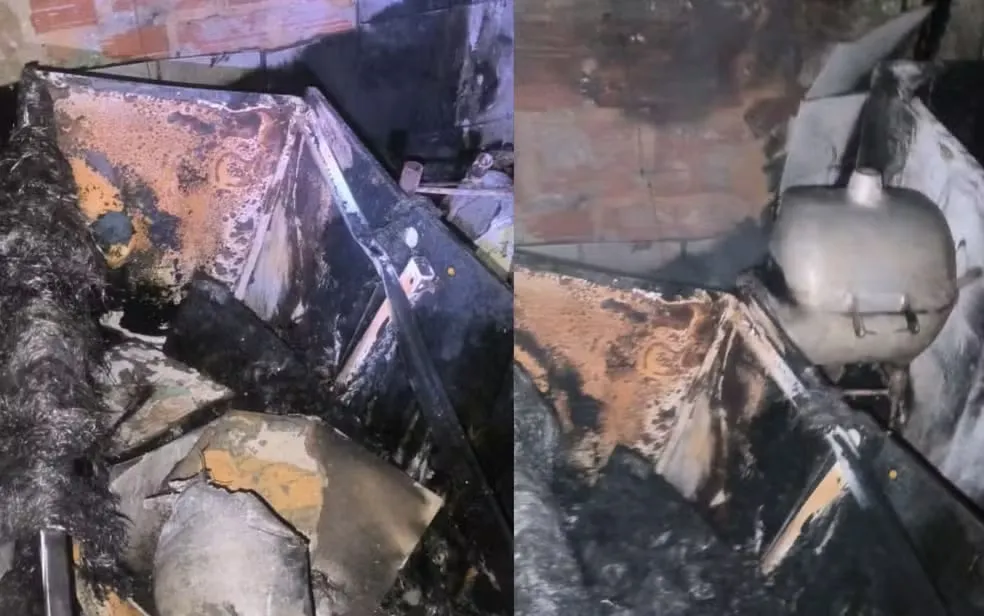 Pai e filho ficam feridos após incêndio destruir casa em Pirajá