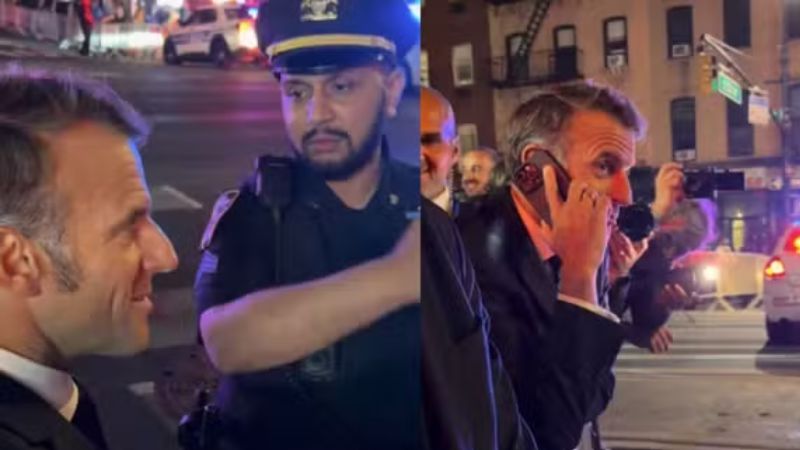 Macron é impedido de seguir em rua de Nova York por comitiva de Trump e ironiza situação em ligação ao presidente dos EUA
