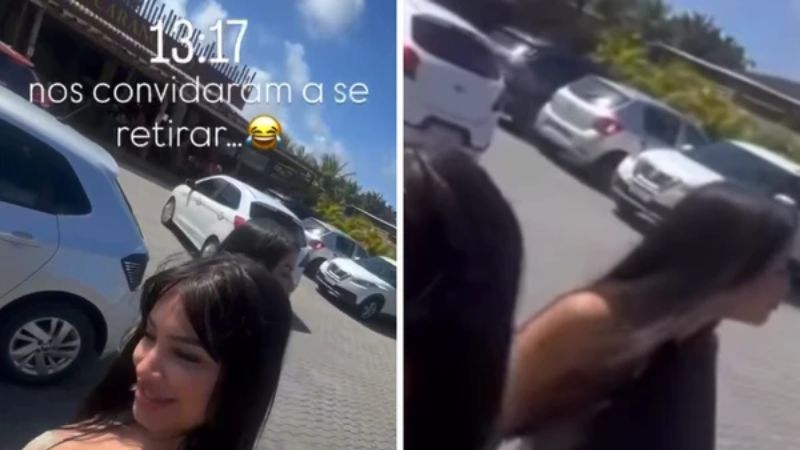 Blogueira é retirada de restaurante em Salvador por usar roupa de praia: “Vergonhoso”, diz influenciadora