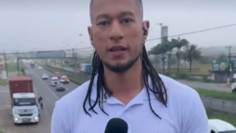 Repórter da TV Subaé sofre acidente após cobertura da Vaquejada de Serrinha