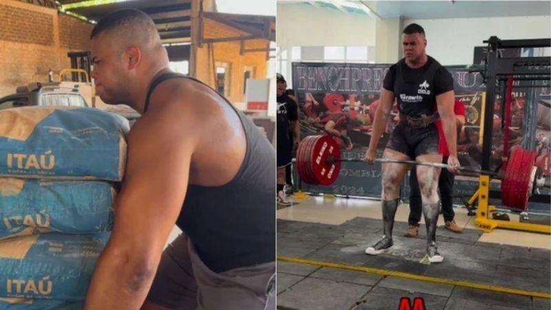 Bitelo, o pedreiro que virou fenômeno no TikTok e campeão europeu de levantamento de peso