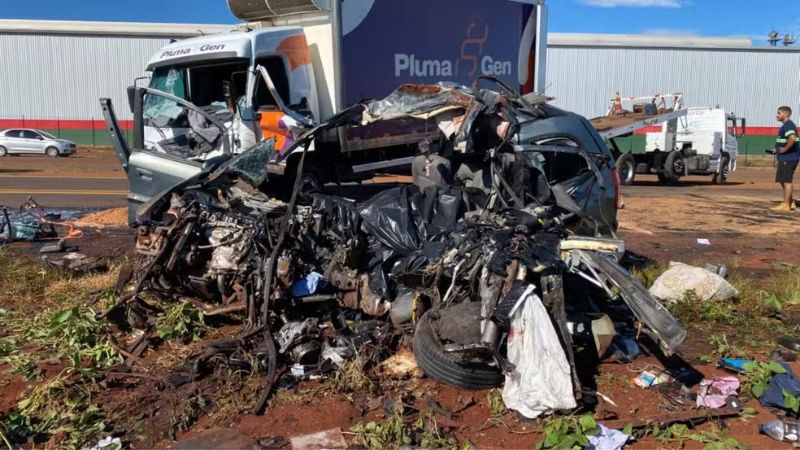 As vítimas da mesma família que morreram em acidente na PR-170