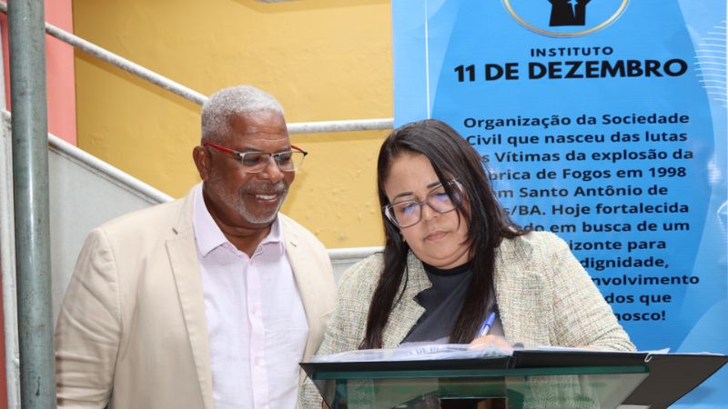 Ato em Santo Antônio de Jesus relembra 27 anos da explosão da fábrica de fogos e reforça luta por justiça