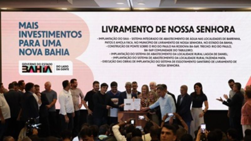 Governo da Bahia firma convênios para obras em 135 municípios; investimento chega a R$ 970 milhões