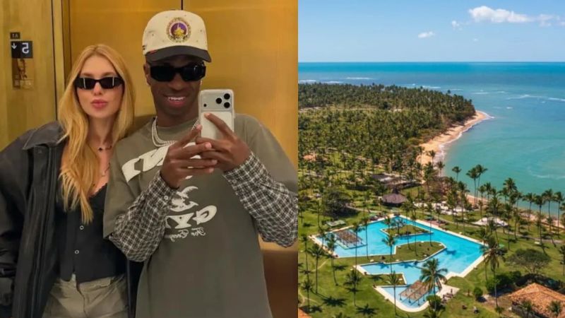 Virginia Fonseca e Vini Jr. passam Natal em pousada de luxo com praia exclusiva em Trancoso