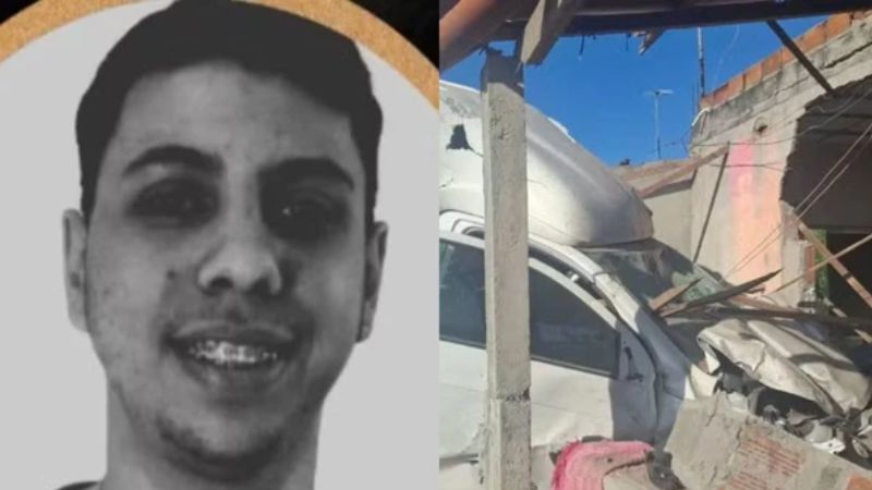 Jovem morre após carro descontrolado invadir casa em estrada da Bahia