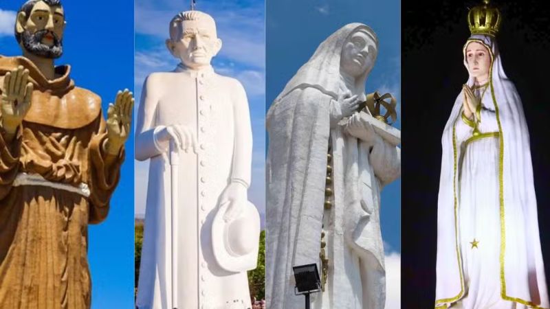 “Gigantes da fé”: megaestátuas impulsionam turismo religioso no Ceará