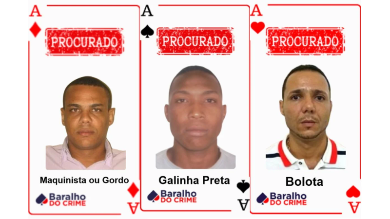 Baralho do Crime: SSP-BA atualiza lista dos mais procurados