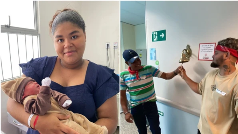 Ex-paciente que venceu câncer homenageia hospital ao batizar filho na Bahia